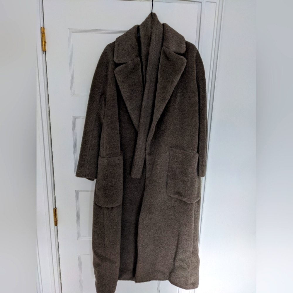 S Max Mara Malesia Coat, Beige Size 4 - Picture 14 of 16